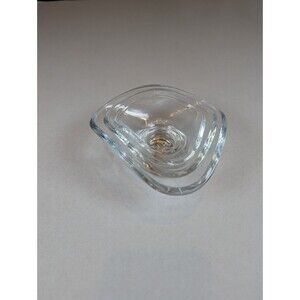 Virginia Sin Urch Glass Bowls Set of 3 Art Glass Sculptural New No Box